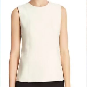 Theory Women Ivory Hadrienne PIoneer Seam Detail Sleeveless